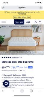 URGENT cause déménagement Ensemble Hypnia 160x200 comme neuf, Matelas, Comme neuf, Enlèvement, 200 cm
