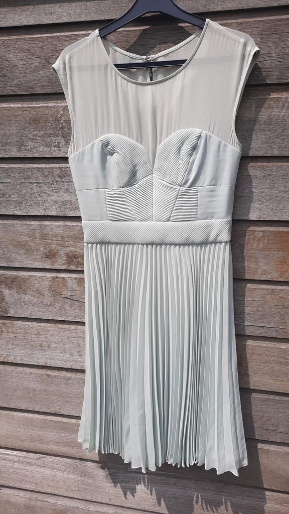 Zomers kleedje mt 38, Zo goed als nieuw, Knielengte, Groen, Ophalen