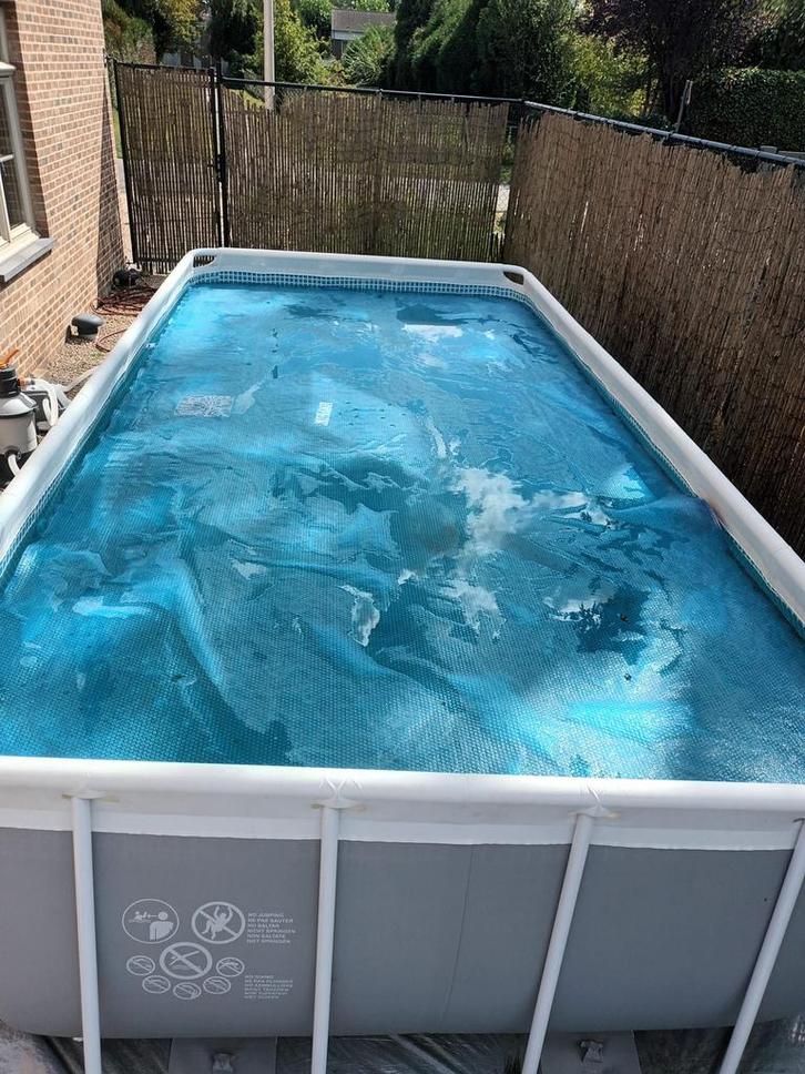 Intex opzetzwembad (488x244x107) met allerlei toebehoren, Jardin & Terrasse, Piscines, Utilisé, Piscines hors sol, 80 à 120 cm