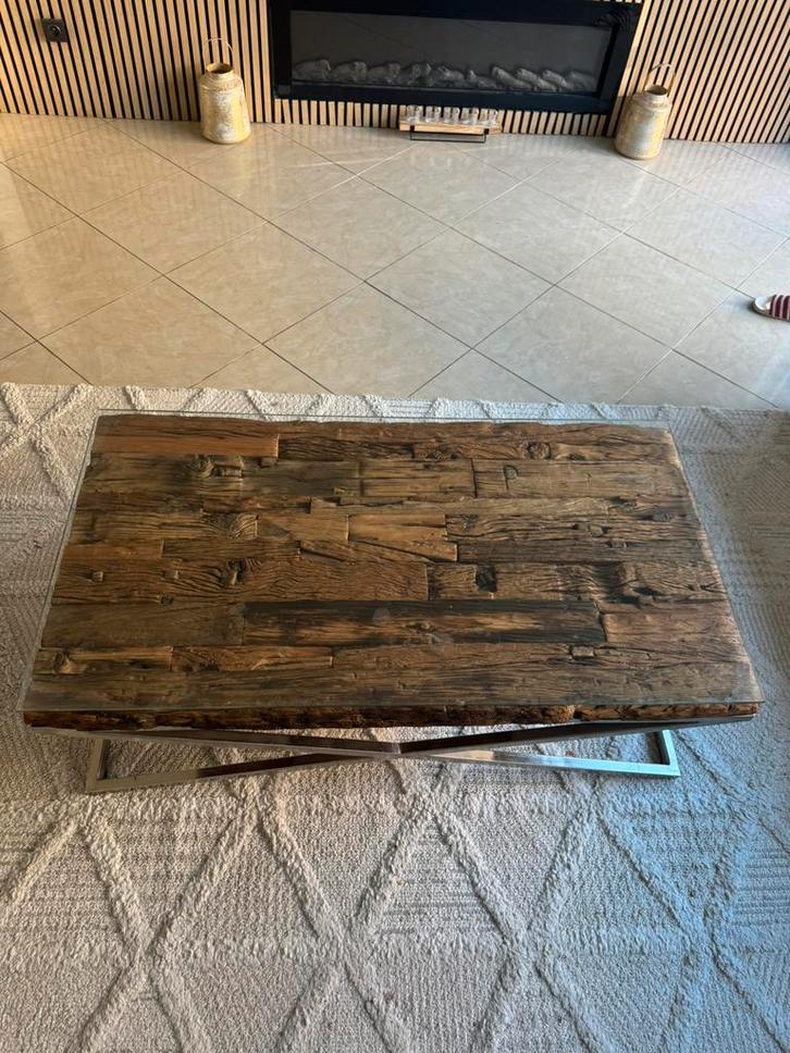 Table salon, Maison & Meubles, Tables | Tables de salon, Comme neuf, Verre, Enlèvement