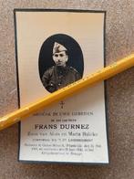 GUERRE 40-45 Caporal 3LINIEREG Hit le 26/5/1940 DURNEZ, Enlèvement ou Envoi, Image pieuse