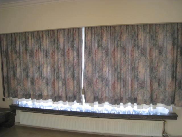 6x overgordijn Romance Saumon fronslint met crème percale, Huis en Inrichting, Stoffering | Gordijnen en Lamellen, Crème, Ophalen