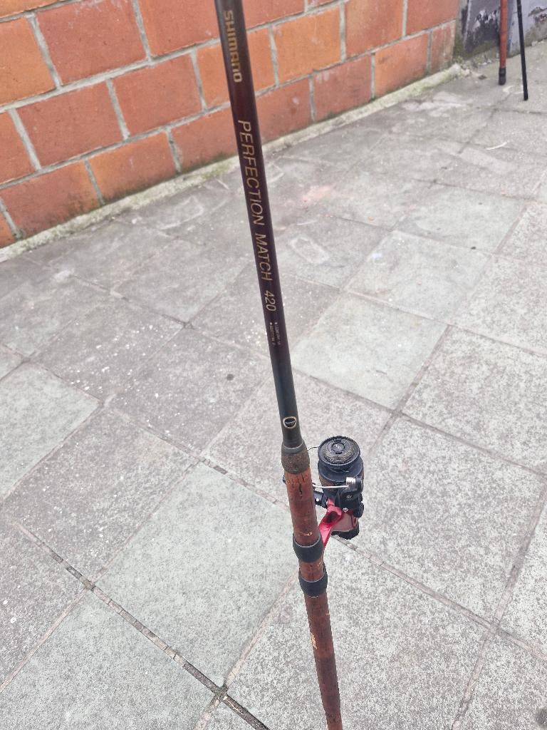 Lot canne a pêche, Enlèvement, Comme neuf, Canne à lancer