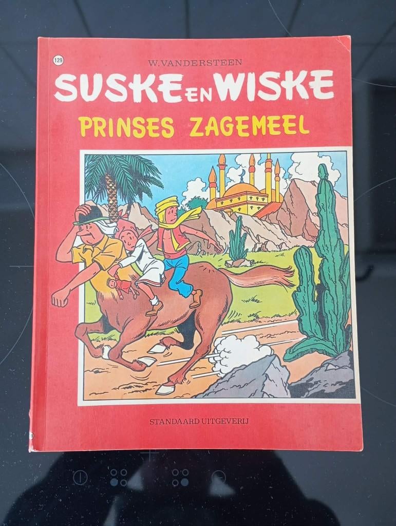 Suske & Wiske nr. 129 – Prinses Zagemeel - 1ste druk, Boeken, Gelezen, Willy Vandersteen, Eén stripboek, Ophalen of Verzenden