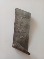 Vintage tinnen wanddecoratie 'Oost west thuis best', Ophalen of Verzenden, Gebruikt