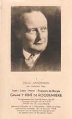 B P ADEL GRAAF T KINT de ROODENBEKE  1886 - 1954, Ophalen of Verzenden, Bidprentje