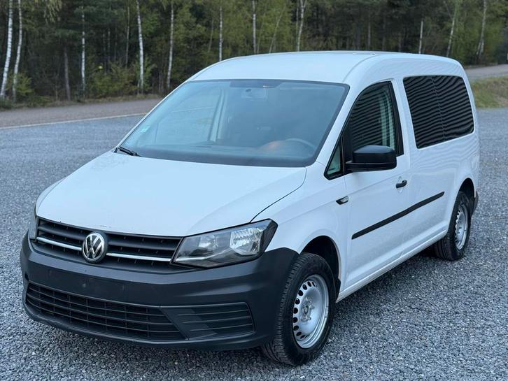 Vw Caddy Maxxi 2.0TDI 5Plaats Dubbel Cabine Lichte-Vracht, Auto's, Bestelwagens en Lichte vracht, Particulier, ABS, Adaptieve lichten