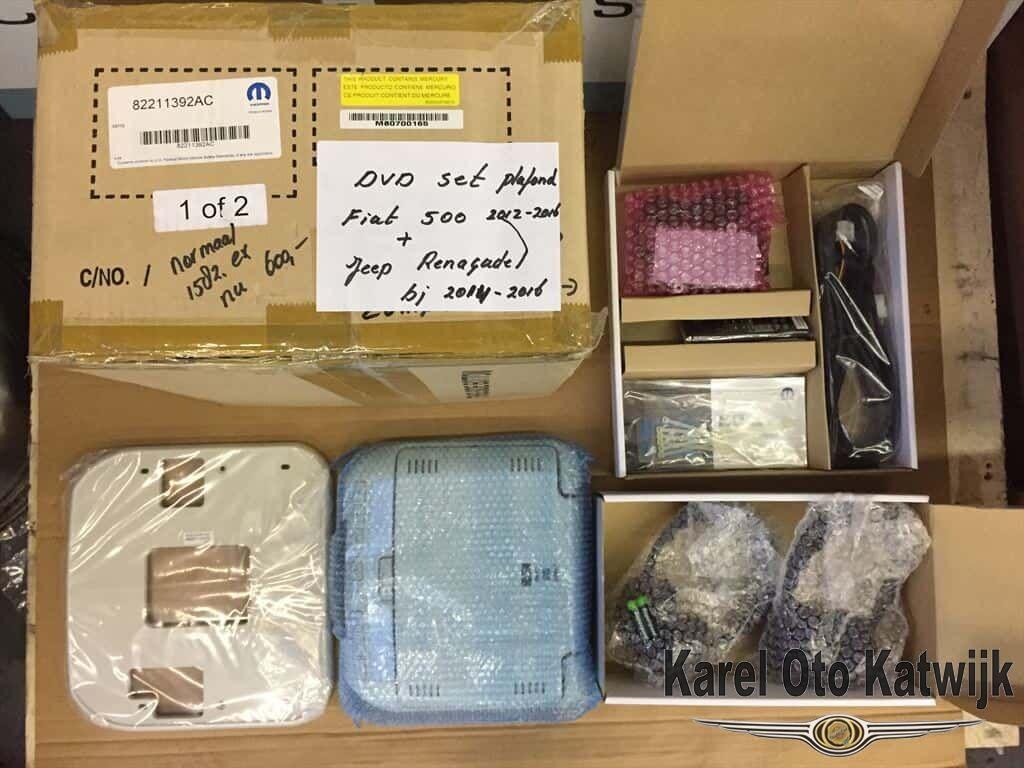 DVD set plafond Jeep Renegade 2014-2016, Fiat 500 2012-2016, Autos : Divers, Autoradios, Neuf, Enlèvement ou Envoi