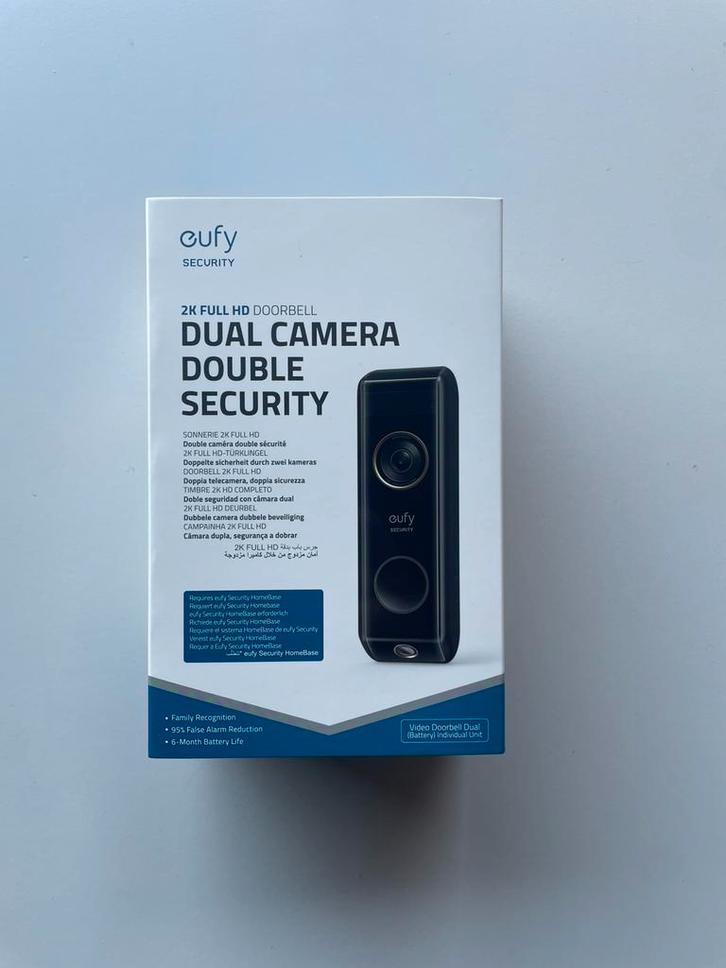 Eufy doorbell dual 2 pro, Maison & Meubles, Sonnettes, Comme neuf, Enlèvement ou Envoi
