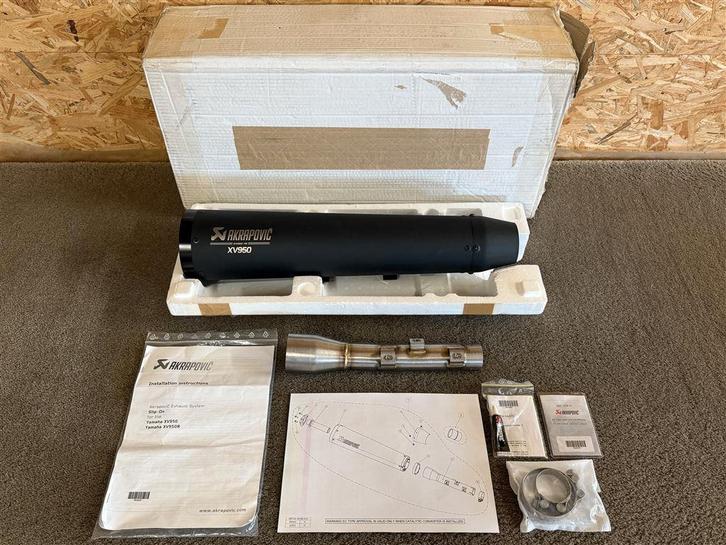 Akrapovic uitlaat demper Yamaha XV950 R XV950R Racer 13-16, Motoren, Onderdelen | Yamaha, Nieuw, Ophalen of Verzenden