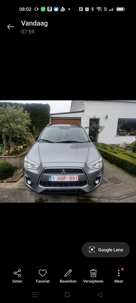 Mitsubishi ASX 1800 5 deurs bouwjaar 2013, Auto's, Euro 5, Zwart, Leder, 5 deurs