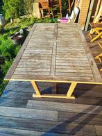 table jardin en bois exotique, Tuin en Terras, Tuintafels, Ophalen, Gebruikt, Rechthoekig, Teakhout