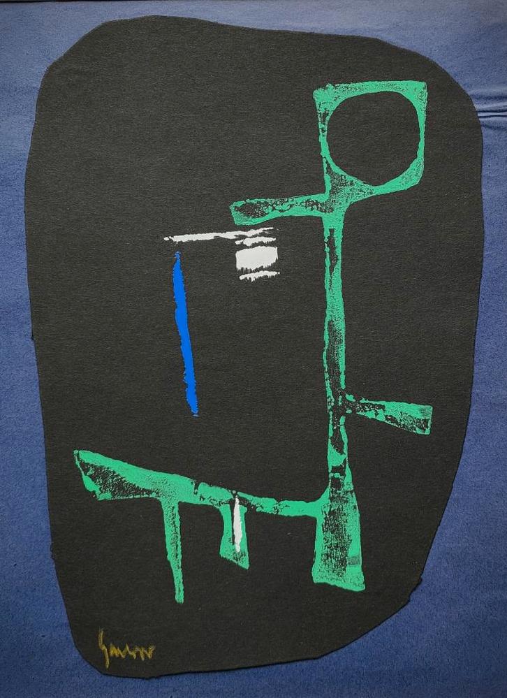 HAUROR (Group Art Abstrait/Belgique)- COLLAGE(1952), Antiquités & Art, Art | Peinture | Moderne, Enlèvement