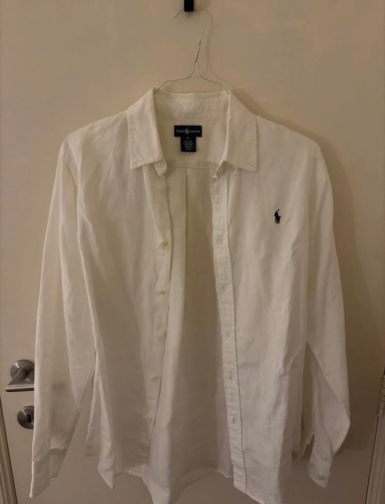 Ralph lauren linnen hemd, Kleding | Heren, Overhemden, Ophalen, Zo goed als nieuw