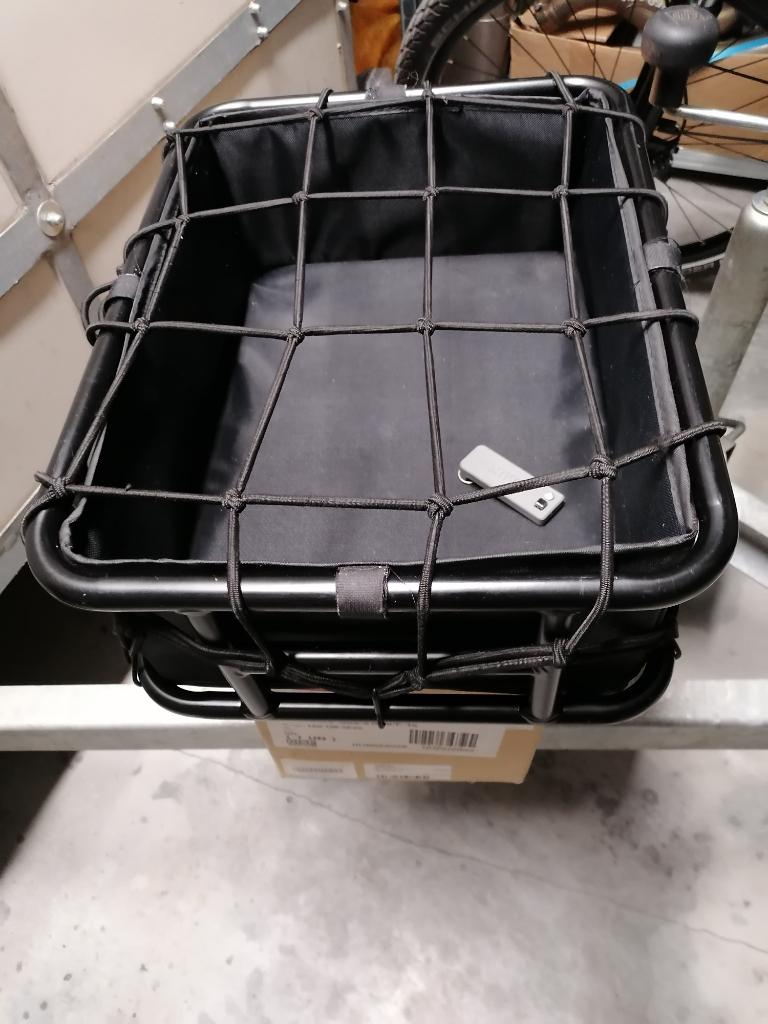 Grand panier arrière pour vélo avec doublure, filet pour bag, Vélos & Vélomoteurs, Enlèvement, Comme neuf, Panier de vélo, Hanured