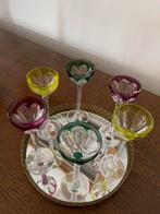 6 petits verres cristal Val Saint Lambert, Enlèvement