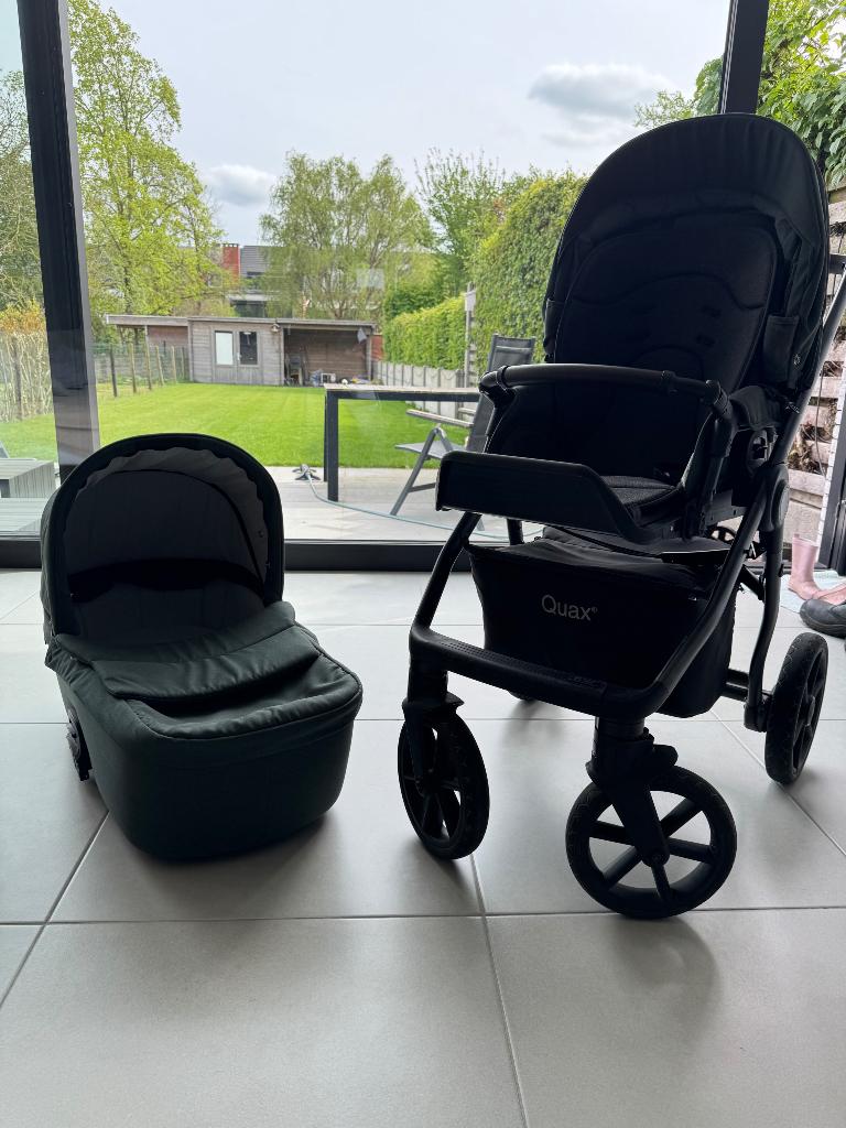 Quax buggy + draagmand, Enfants & Bébés, Buggys, Comme neuf, Autres marques, Protection de pluie, Dossier réglable, Enlèvement