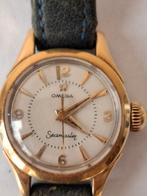 Femme - montre Omega Seamaster - 1950's, Enlèvement ou Envoi, Cuir