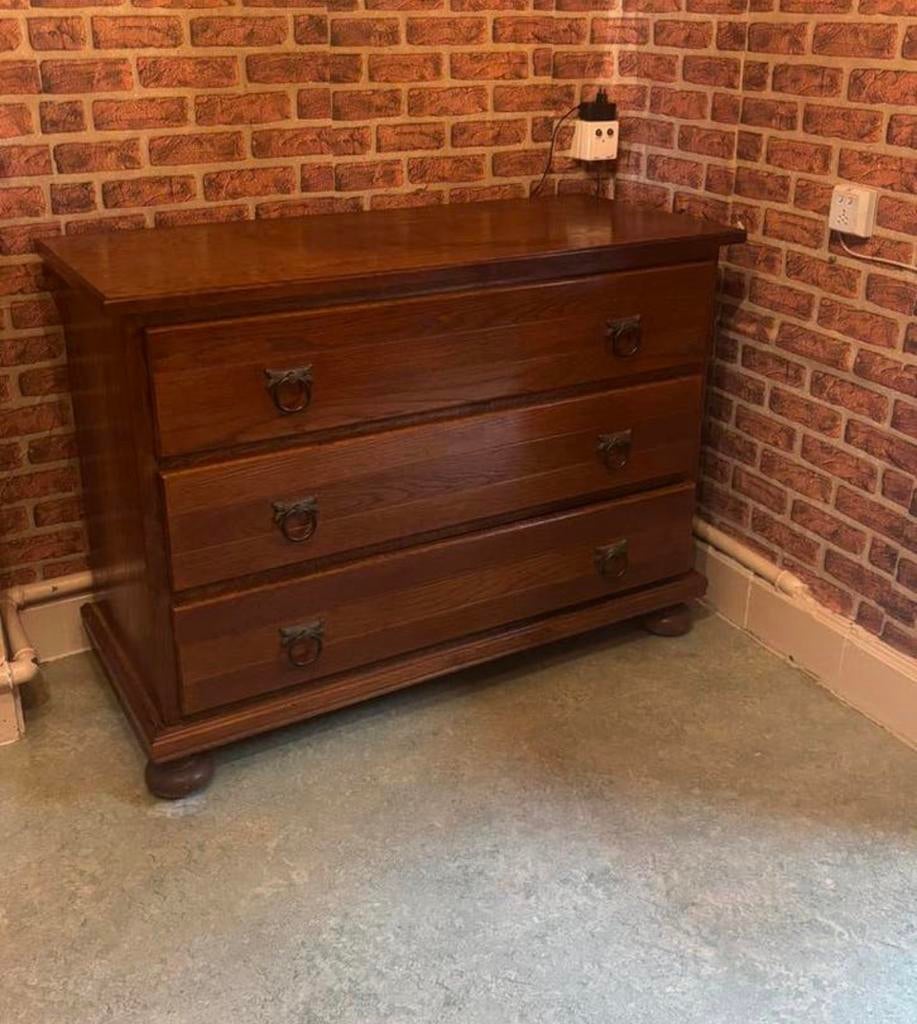Ancien meuble à tiroirs, Maison & Meubles, Armoires | Commodes, Comme neuf, Métal, Enlèvement
