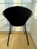 Joli Wire stoelen — zwart — set 6 met kussens, Ophalen, Zwart, Design, Zo goed als nieuw