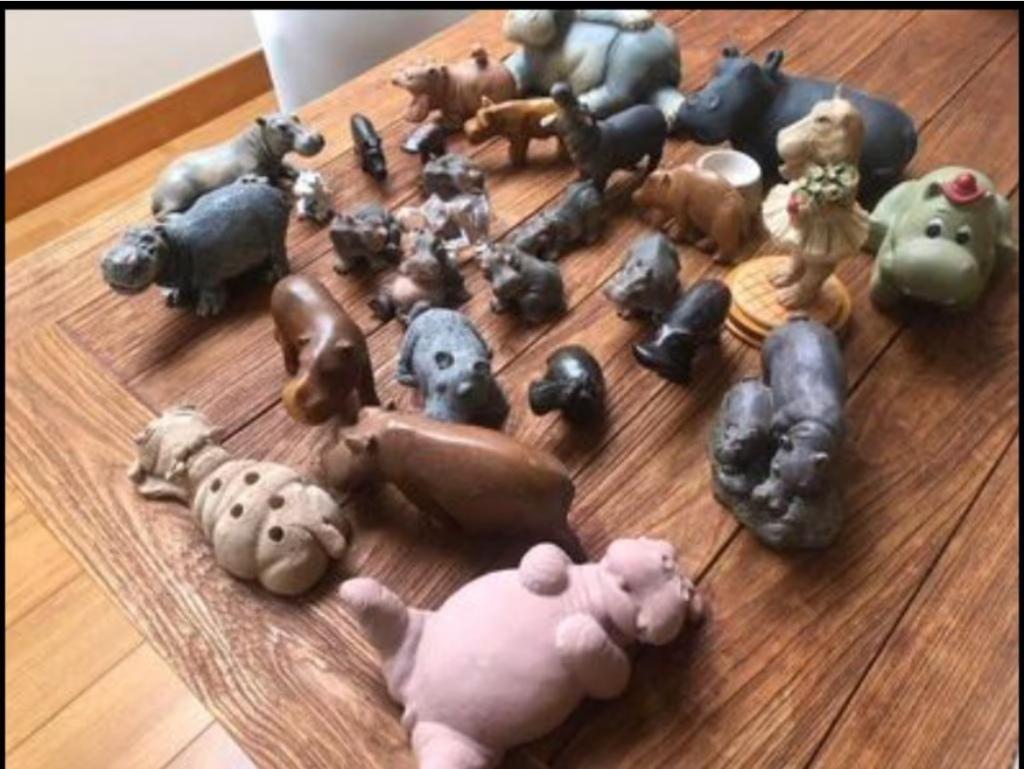 Nijlpaarden beelden, Verzamelen, Ophalen, Zo goed als nieuw