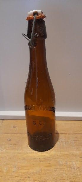 Oude vintage beugelfles Brasserie Fauconnier S.A. Chatelet,, Verzamelen, Biermerken, Gebruikt, Flesje(s), Ophalen of Verzenden