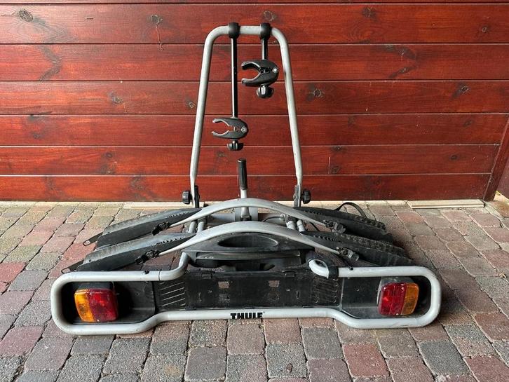 Fietsendrager, Auto diversen, Fietsendragers, Gebruikt, Trekhaakdrager, 2 fietsen, Brede banden, Ophalen