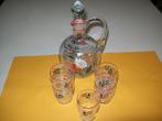 Très joli service à digestif ( la carafe + 5 verres ), Antiquités & Art, Enlèvement