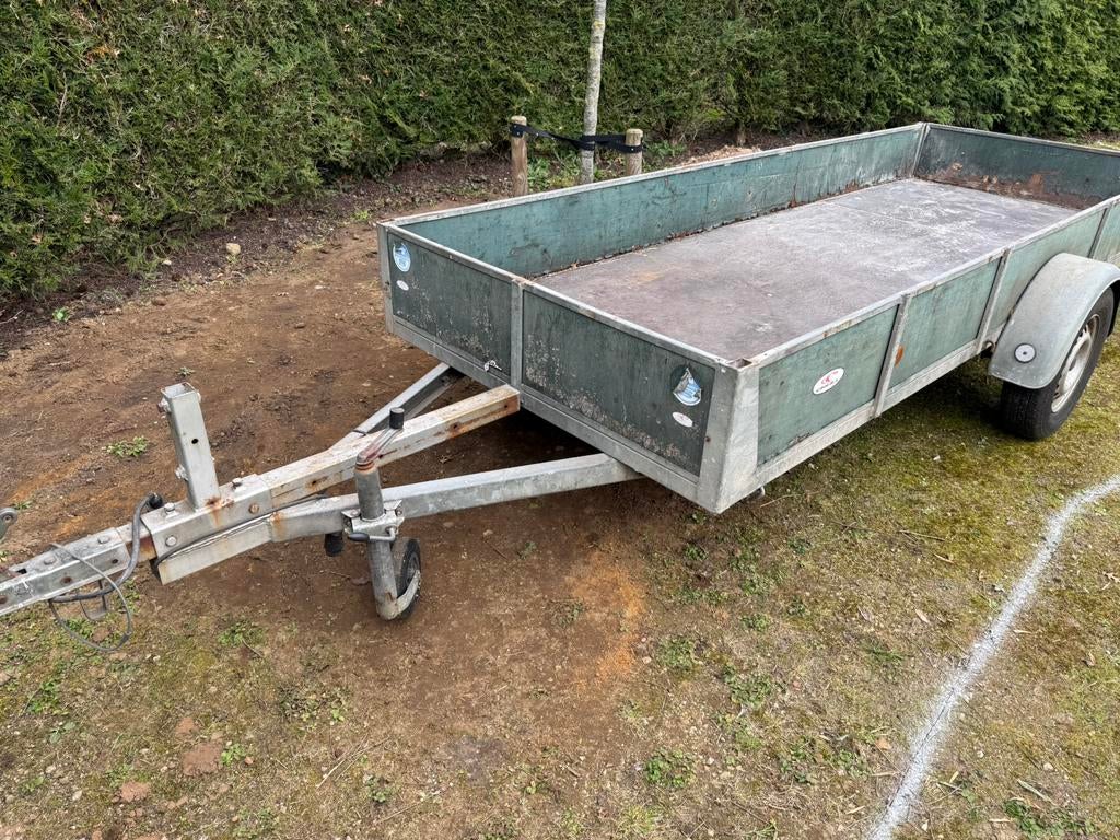 Ongeremde aanhangwagen 360 x 130 cm laadbak, Enlèvement, Utilisé
