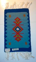 KELIM LOPERTJE BLAUW 50x30 cm NIEUW, Minder dan 50 cm, 50 tot 100 cm, Blauw, Nieuw