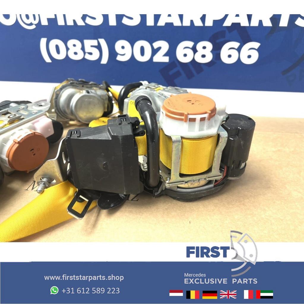 GLA45 AMG GORDELSPANNERS GEEL Mercedes W177 A W118 CLA H247, Auto-onderdelen, Interieur en Bekleding, Gebruikt, -, Ophalen of Verzenden