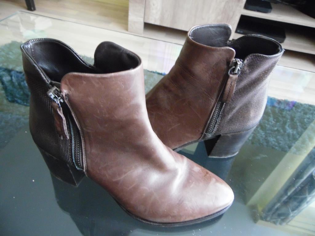 HOOILAARZEN, Kleding | Dames, Schoenen, Zo goed als nieuw, Lage of Enkellaarzen, Bruin, Ophalen of Verzenden