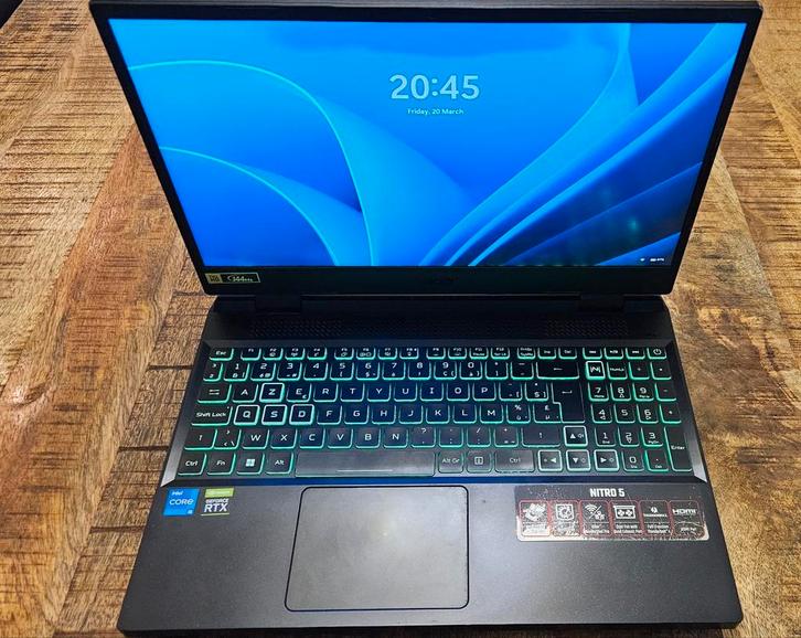 Acer Nitro 5 RTX 3060 i5 16GB, Informatique & Logiciels, Ordinateurs portables Windows, Gaming, Enlèvement