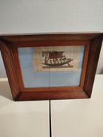 Peinture sur papyrus en bois massif, Enlèvement, Bois