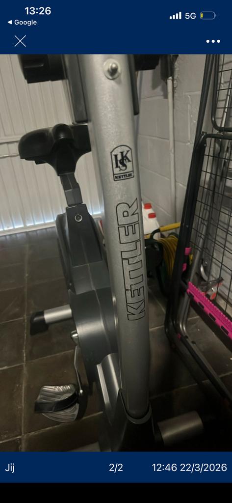 Kettler hometrainer, Sport en Fitness, Fitnessapparatuur, Ophalen, Zo goed als nieuw, Hometrainer