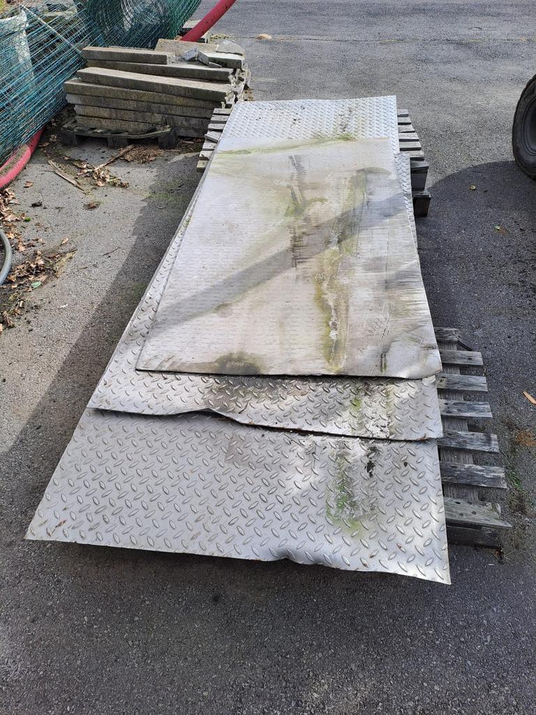 Inox traanplaten, Bricolage & Construction, Plaques & Panneaux, Enlèvement, Comme neuf