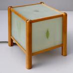 lampe de table en forme de cube moderne, Enlèvement ou Envoi, Utilisé, Verre, Modern