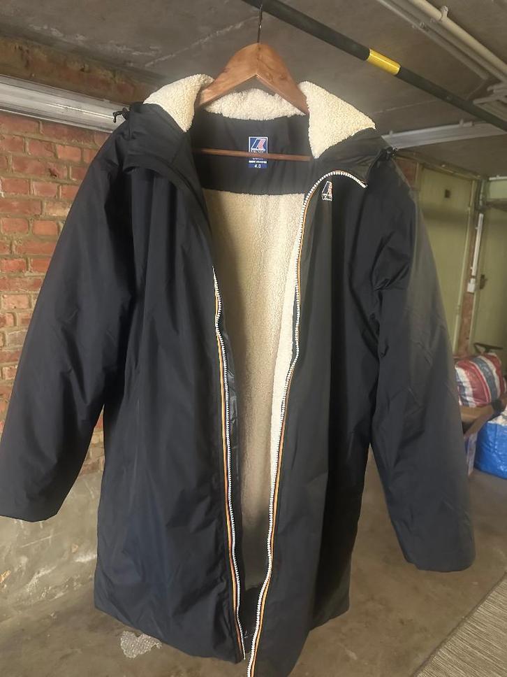 Nieuwe K Way met teddy maat L, Vêtements | Femmes, Vestes | Hiver, Neuf, Taille 42/44 (L), Noir, Enlèvement