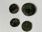 Set van 4 authentieke Romeinse munten (Romeinse Rijk), Ophalen of Verzenden, Overige landen, Losse munt