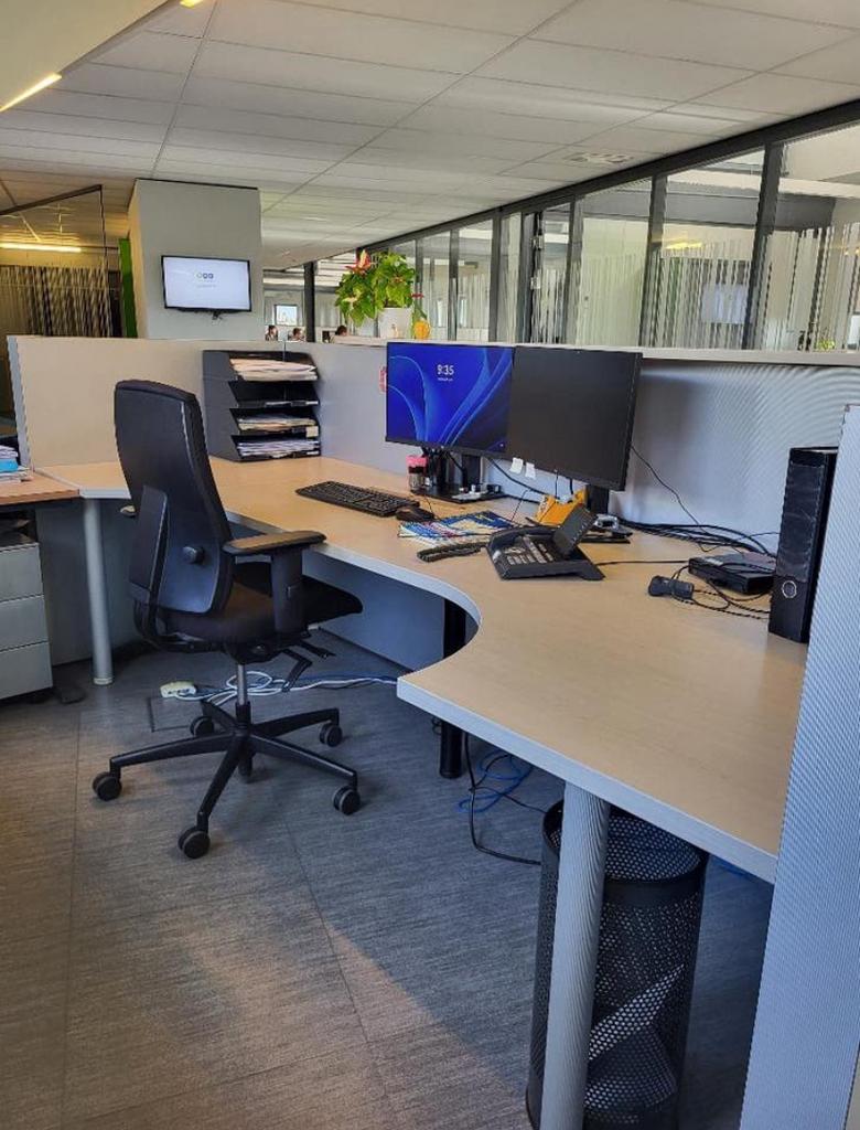 Bureau d'accueil + bureau, Maison & Meubles, 300 cm, Comme neuf, 130 cm, Secrétaire