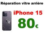 Remplacement vitre arrière iPhone 15 pas cher 80€, Enlèvement, Apple iPhone