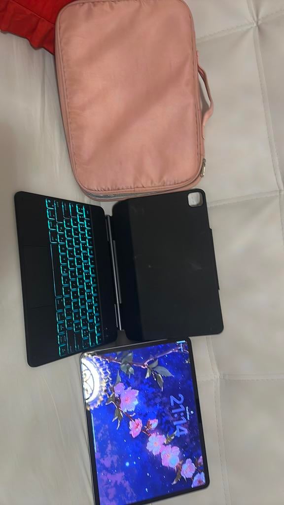 iPad Air 13 pouces M3 + clavier + accessoires - TOP état, Informatique & Logiciels, Apple iPad Tablettes, Neuf, Gris, Apple iPad Air