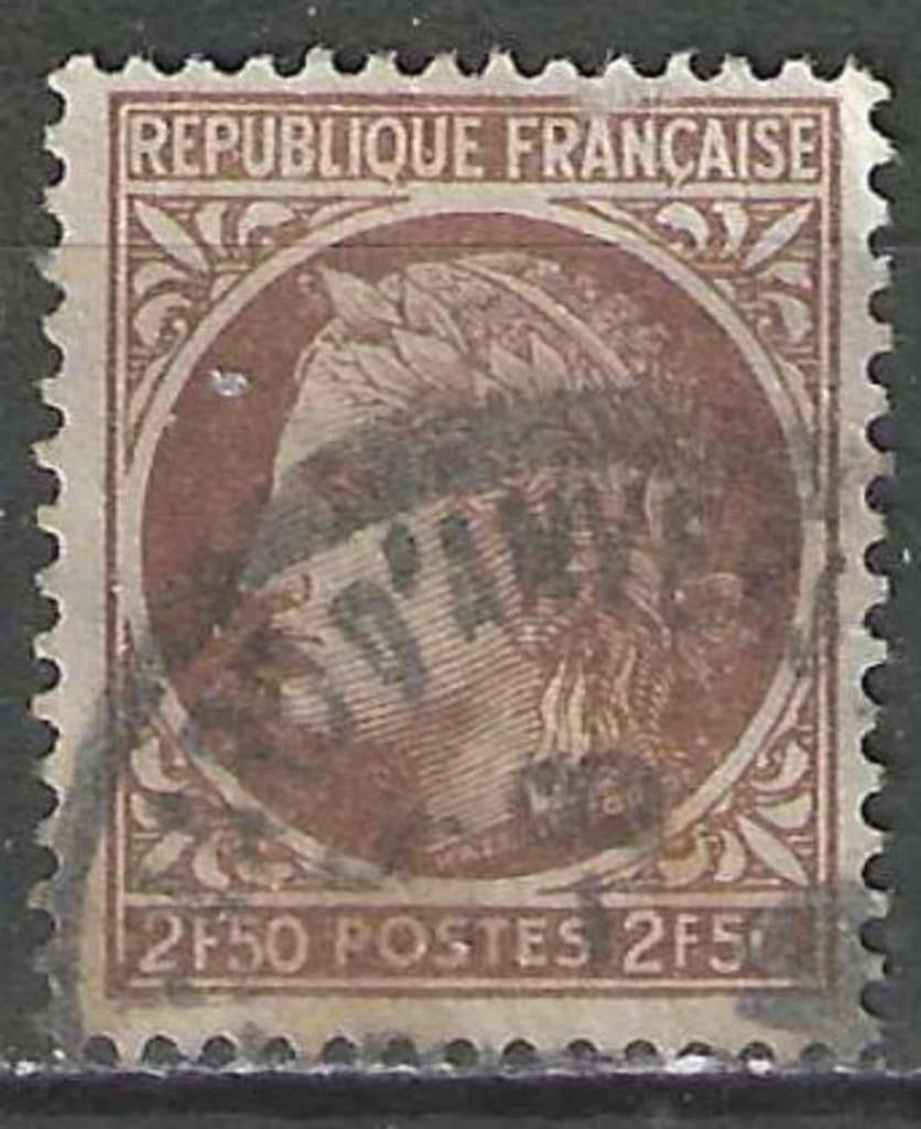 France 1945/1947 - Yvert 681 - Cérès de Mazelin (ST), Timbres & Monnaies, Timbres | Europe | France, Envoi, Affranchi