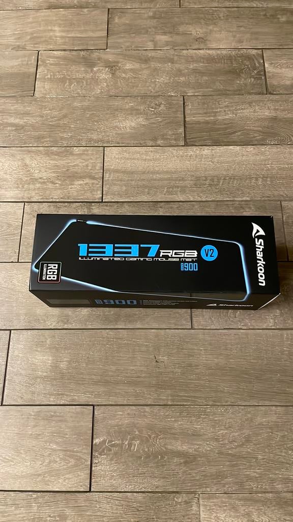 Sharkoon 1337 RGB V2, Ophalen of Verzenden, Gaming muismat, Nieuw, Sharkoon