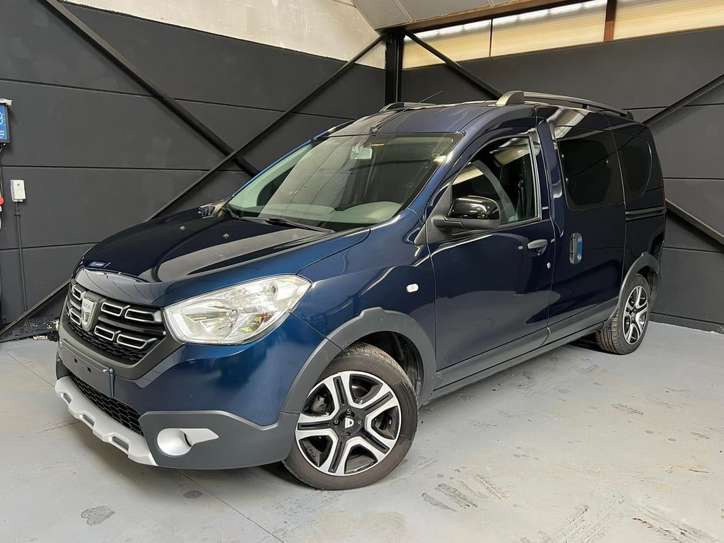 Dacia Dokker Stepway 1.2i, bj2018, 55.000km, Keuring VVK, Auto's, Dacia, Bedrijf, Te koop, Dokker, ABS, Airbags, Airconditioning