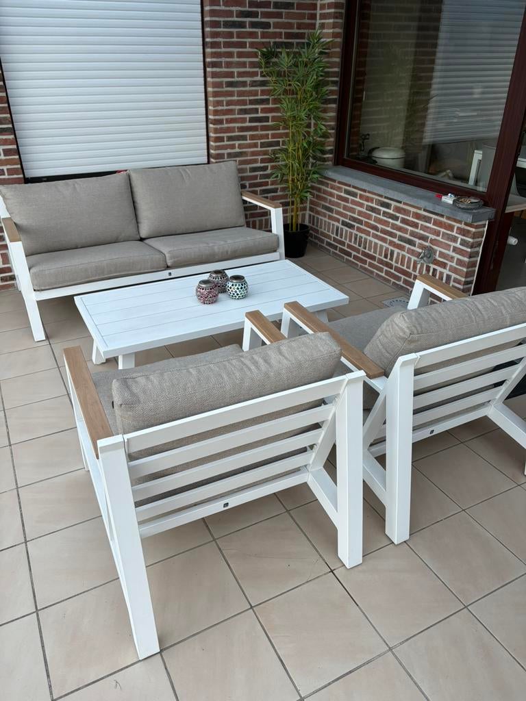 Loungeset zo goed als nieuw, Enlèvement, Comme neuf, Sets de jardin
