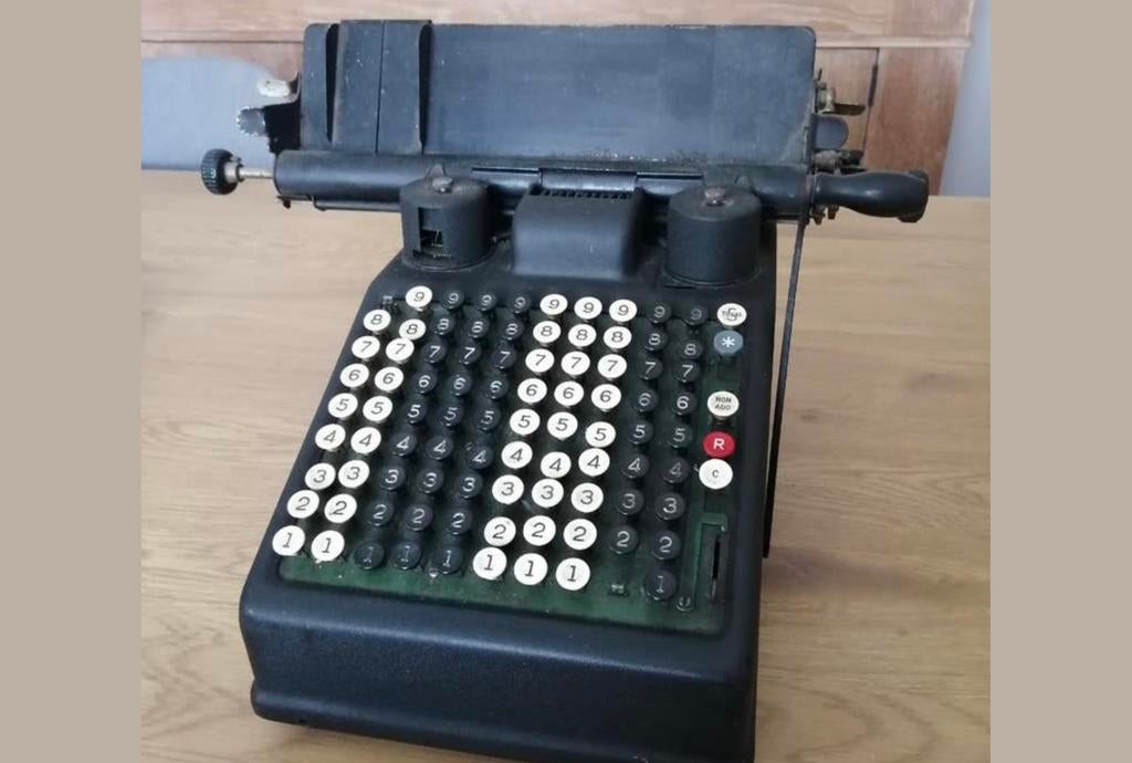 Burroughs Rekenmachine 1920s, Diversen, Typemachines, Ophalen, Gebruikt