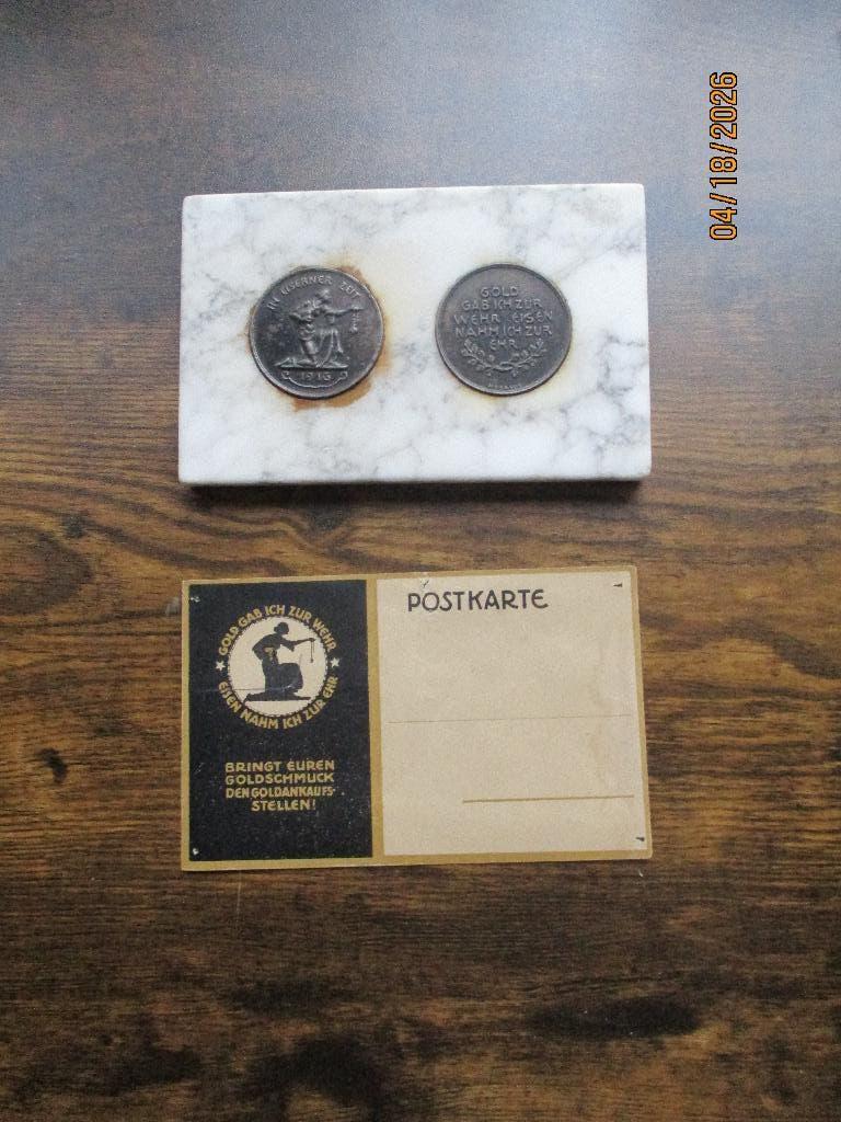 Allemagne WO1/Gold gab ich Eisen namm ich, Envoi