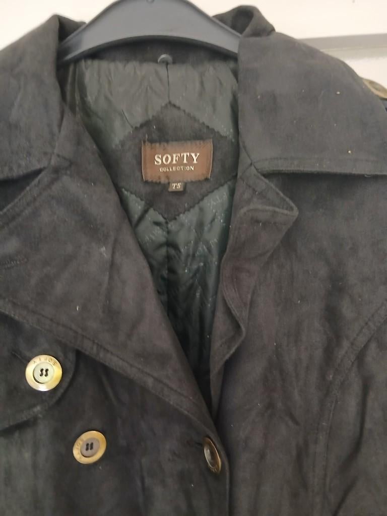 Manteau noir, Vêtements | Femmes, Enlèvement, Comme neuf, Taille 46/48 (XL) ou plus grande, Noir