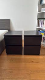 2 tables de chevet Malm/ IKEA, Maison & Meubles, Chambre à coucher | Tables de chevet, Enlèvement, Utilisé